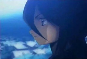 Rukia mirando el planeta